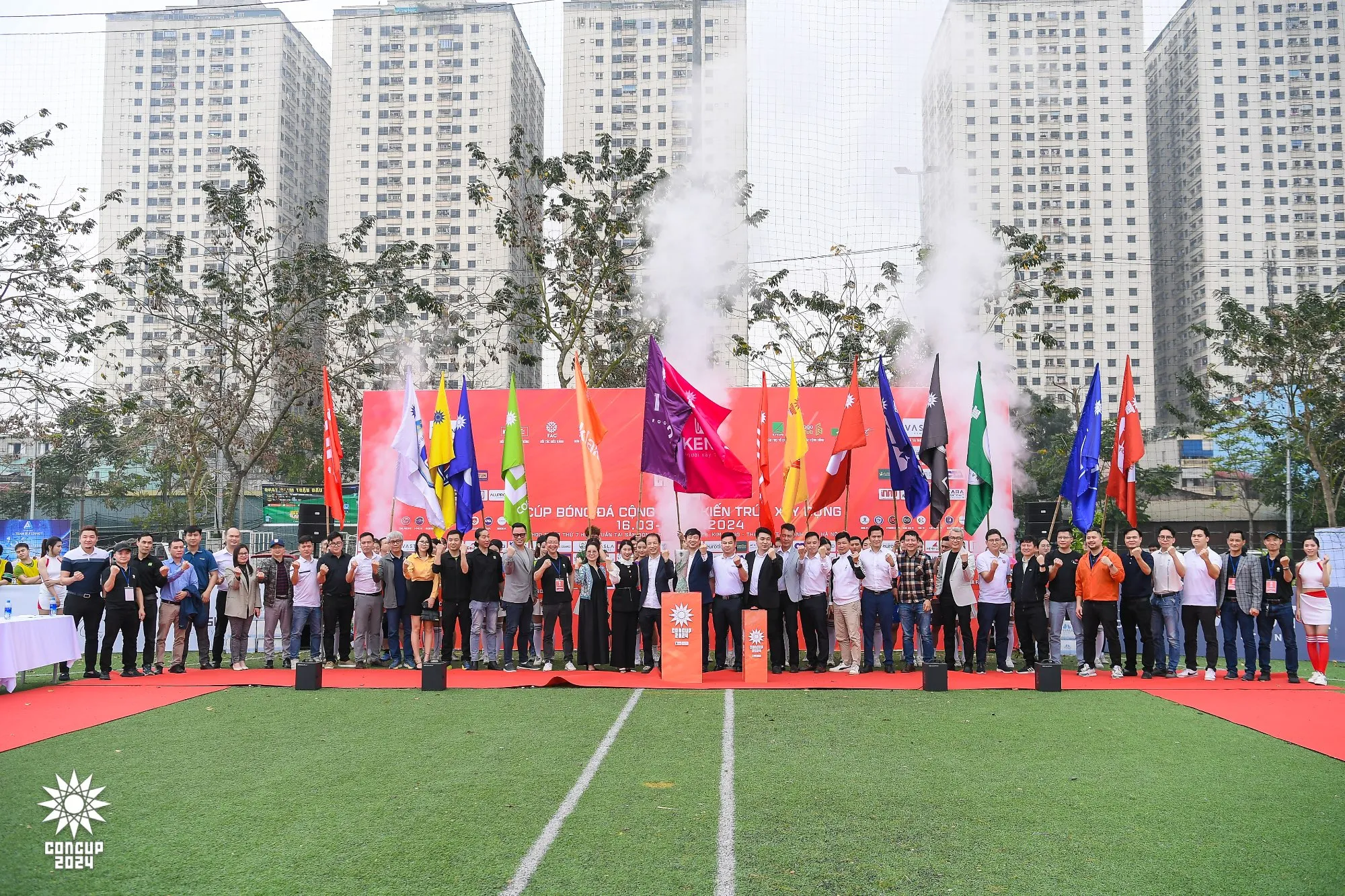 HAI THƯƠNG HIỆU VASTA STONE & EUROTILE ĐỒNG HÀNH CÙNG LỄ KHAI MẠC CÚP BÓNG ĐÁ CỘNG ĐỒNG KIẾN TRÚC - XÂY DỰNG 2024
