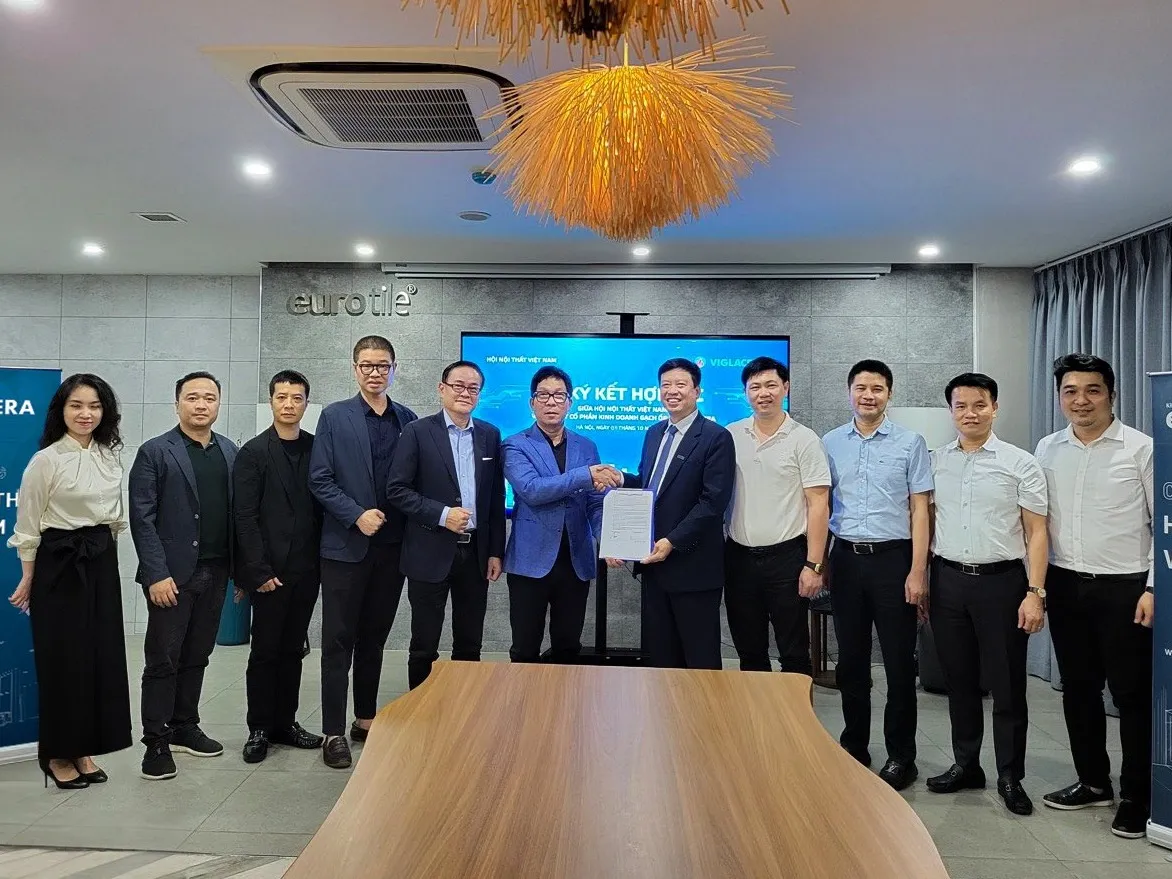 CÔNG TY CP KINH DOANH GẠCH ỐP LÁT VIGLACERA KÝ KẾT HỢP TÁC VÀ LÀ NHÀ TÀI TRỢ KIM CƯƠNG CHO HỘI NỘI THẤT VIỆT NAM