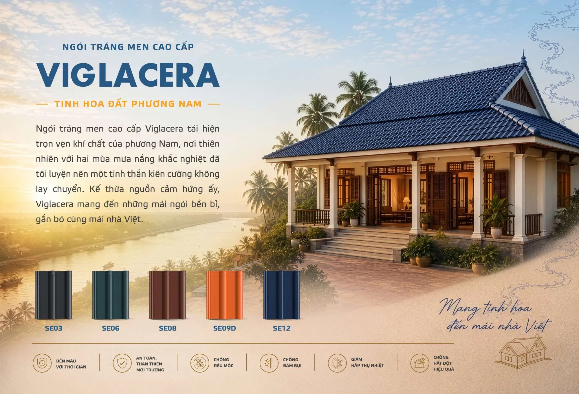 NGÓI TRÁNG MEN CAO CẤP VIGLACERA – TINH HOA ĐẤT PHƯƠNG NAM
